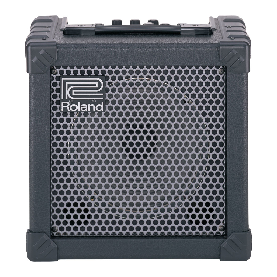 Roland CUBE 15 - Guitar Amplifier Manual