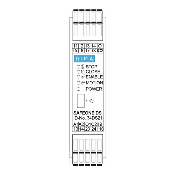 DINA SAFEONE DS Manual