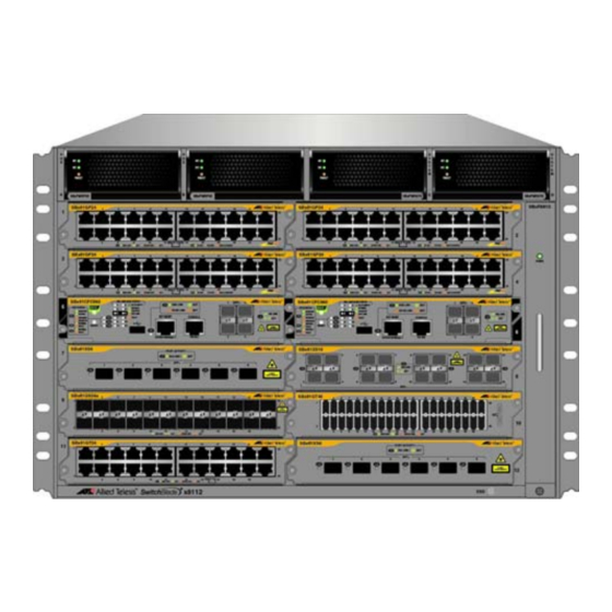 Allied Telesis SwitchBlade x8112 Chassis Manuals