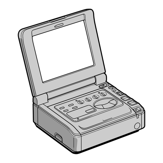 Sony GV-D900 Operating Instructions  (primary manual) Operating Instructions Manual