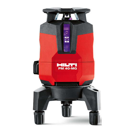 Hilti PM 40-MG Manual