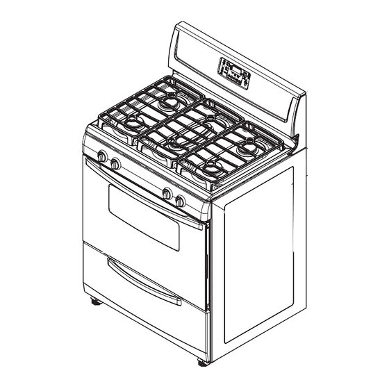 Whirlpool WFG231LV Dimension Manual