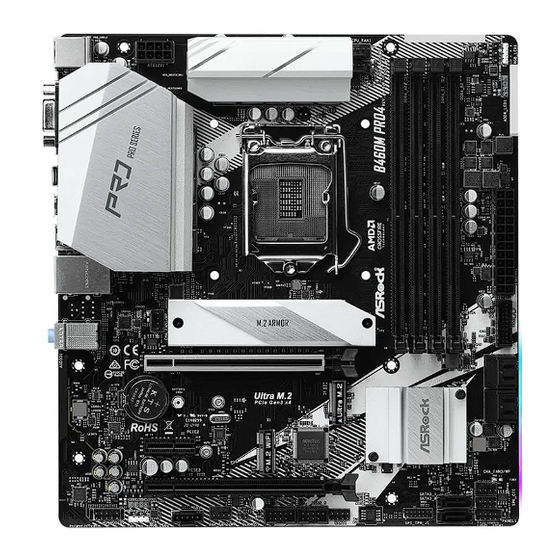 ASROCK B460M Steel Legend Instructions Manual