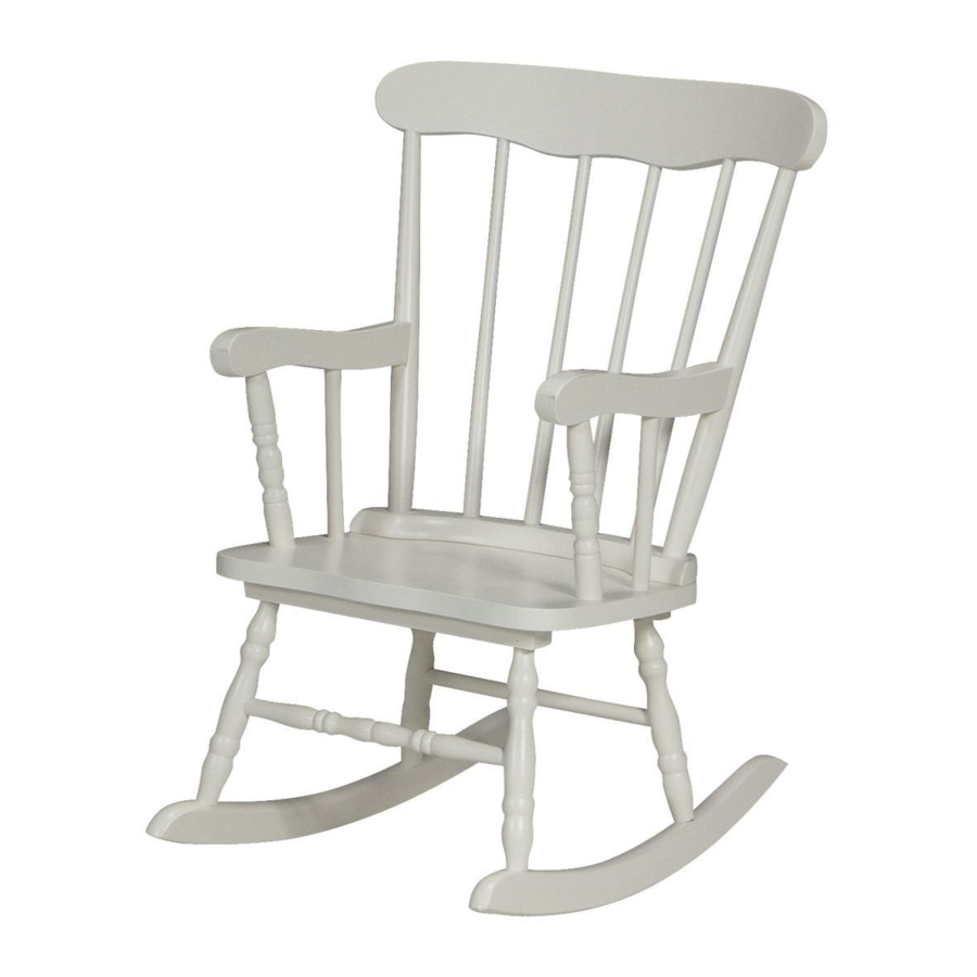 Whitewood Industries CHILD BOSTON ROCKER RTA Assembly Instructions Manual