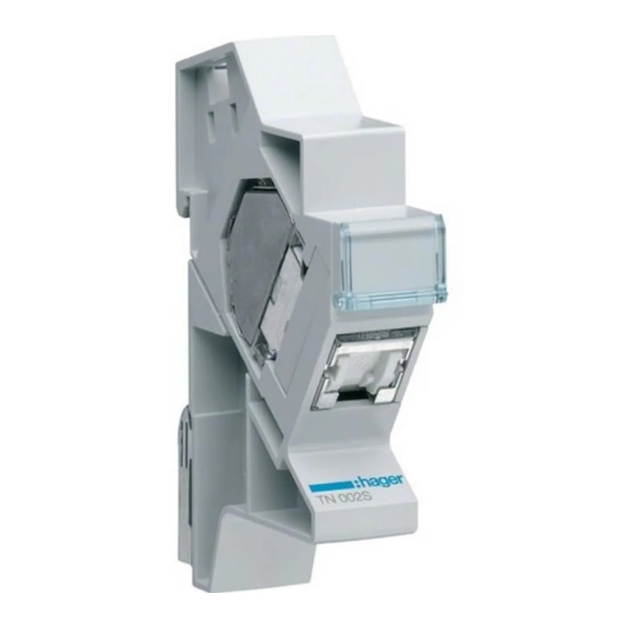 hager TN002S Quick Start Manual