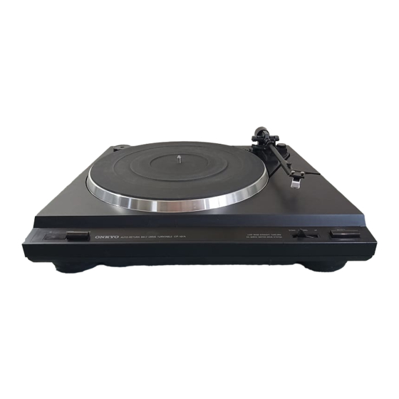Onkyo CP-101A Instruction Manual