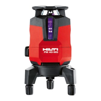 Hilti PM 40-MG Manual