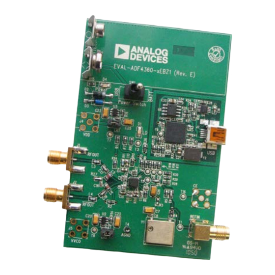 Analog Devices EV-ADF4360-8EB1Z User Manual