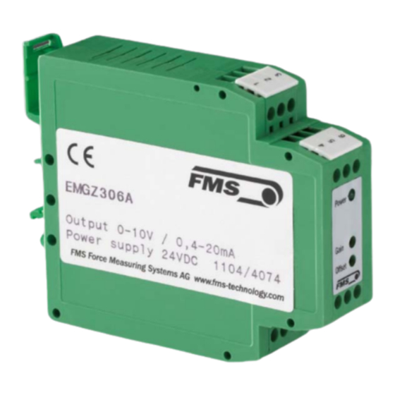 FMS EMGZ306A Operating Manual
