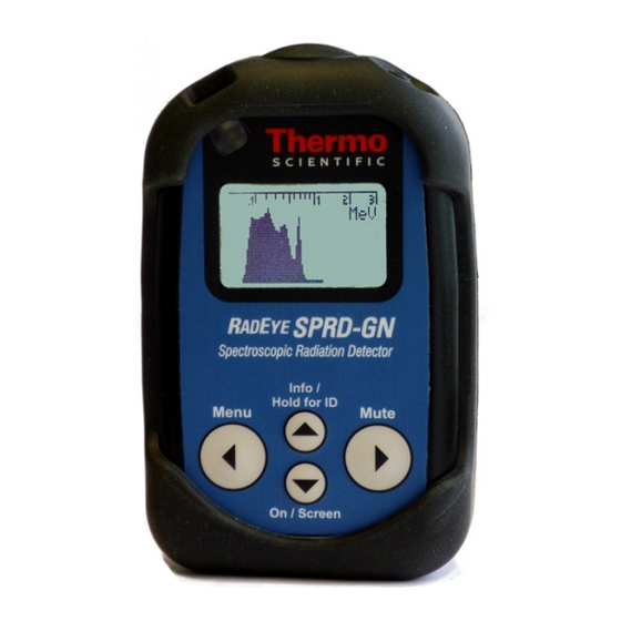 Thermo Scientific RadEye SPRD-GN Operating Instructions Manual