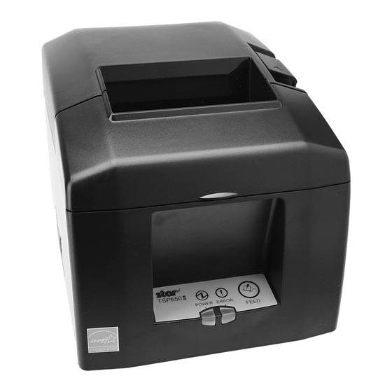 Star TSP650II series Receipt Printer Manuals