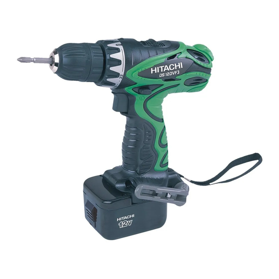 Hitachi Koki DS 12DVF3 Handling Instructions Manual