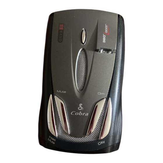Cobra XRS 9500 Operating Instructions Manual