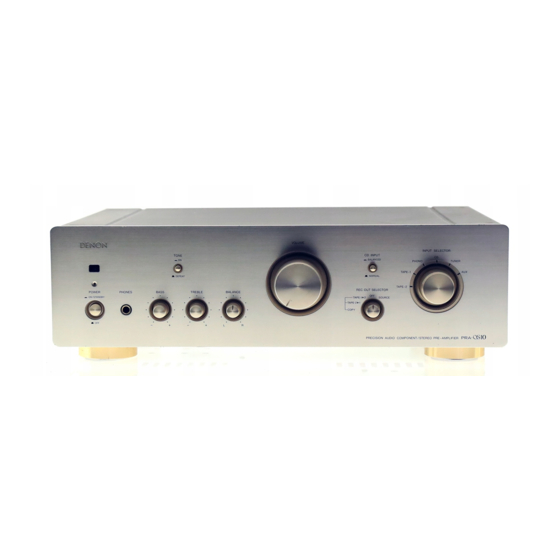 User Manuals: Denon PRA-S10 Integrated Amplifier