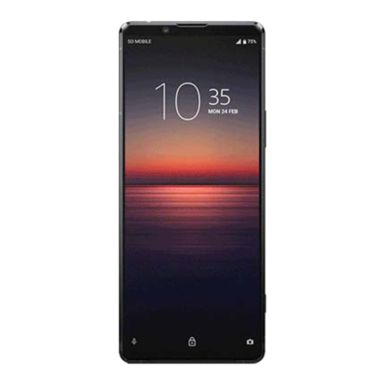 Sony Xperia 1 II XQ-AT52 Manuals