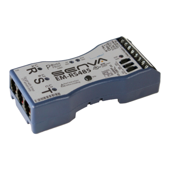 senva EM-RS485 Installation Instructions Manual