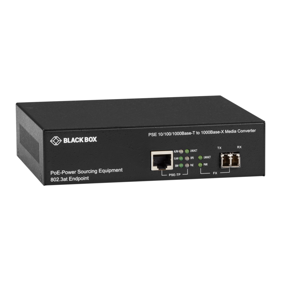 Black Box LPS500A-MM-LC-R3 User Manual
