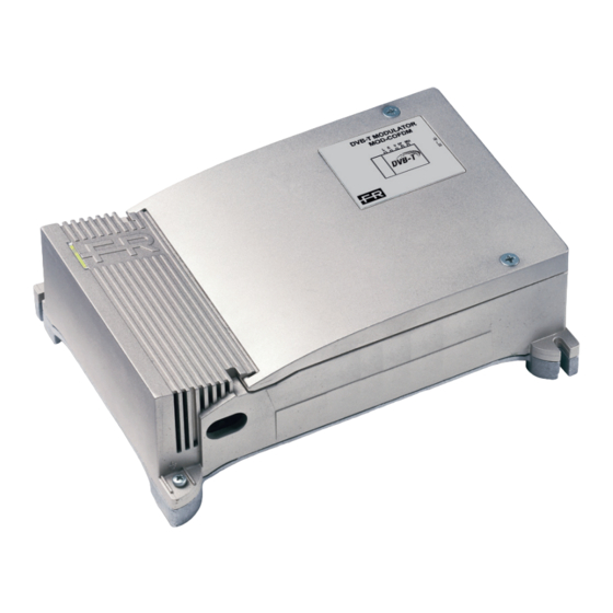 Fracarro MOD-DVB-TC Operating Instructions Manual