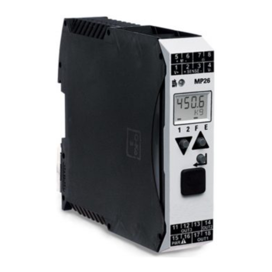 Minebea Intec MP 26/10 Installation And Calibration Manual