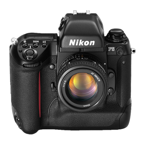 Nikon F5 - F 5 SLR Camera Manuals