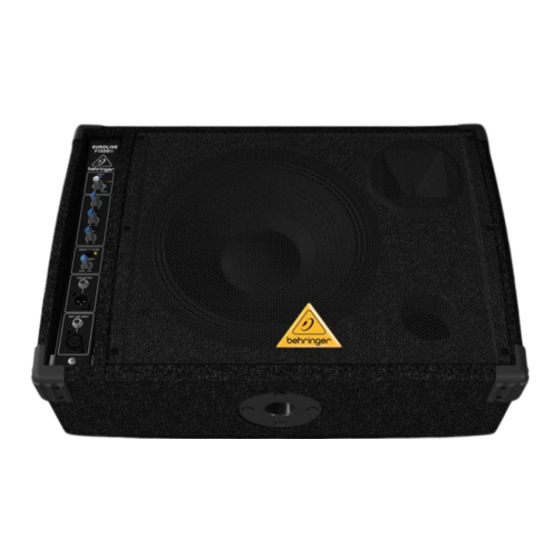 Behringer Eurolive F1320D Brochure & Specs