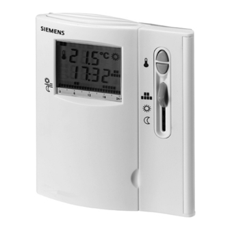 Siemens RDE20.1 Room Thermostat LCD Manuals