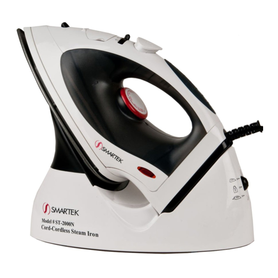 User Manuals: Smartek ST-2000N Cord Cordless Iron