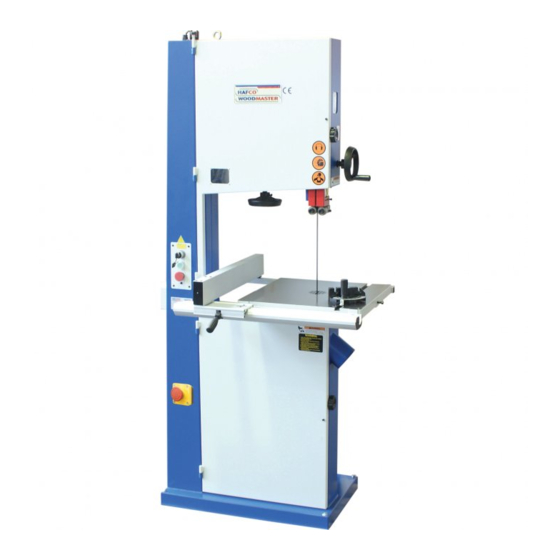 Hafco Woodmaster TAFE-BP-480 Instruction Manual
