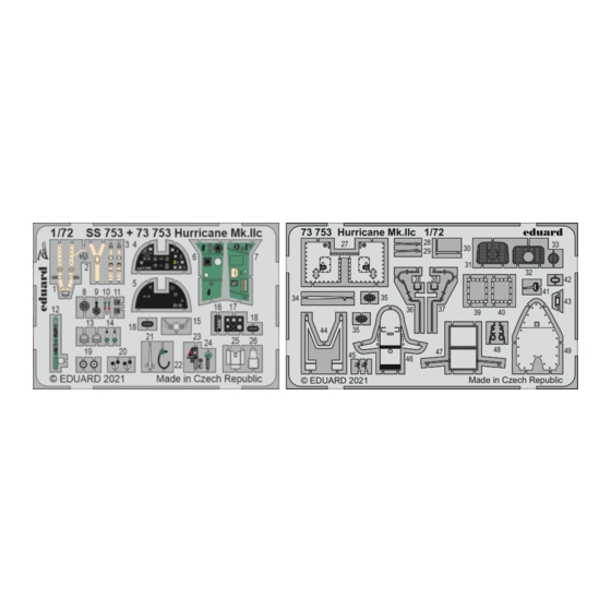 Eduard 73 753 Assembly Instructions