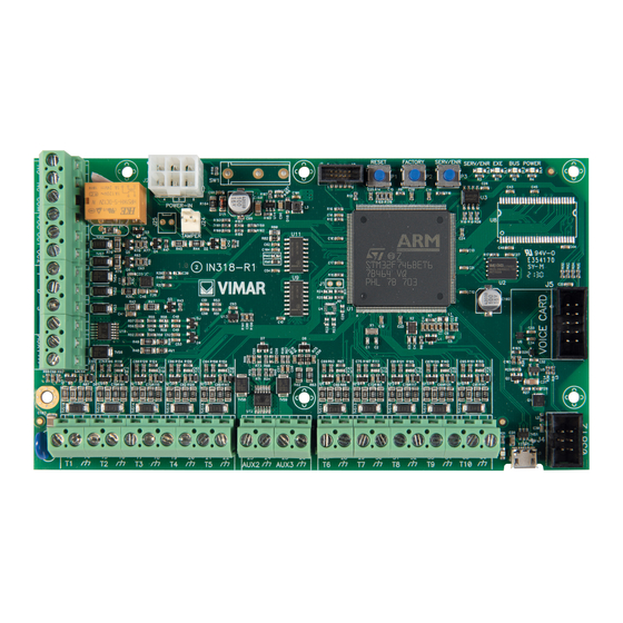 Vimar BY-ALARM PLUS Installer Manual