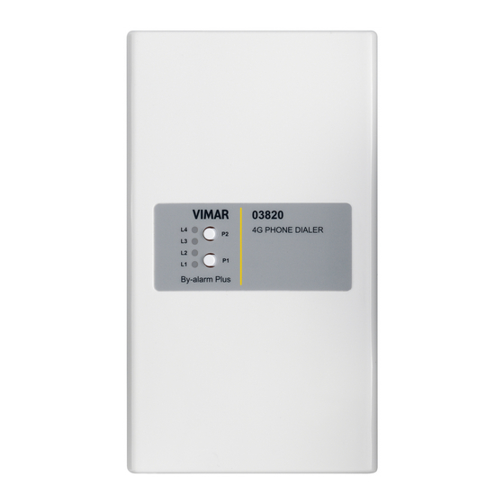 Vimar BY-ALARM PLUS Manual