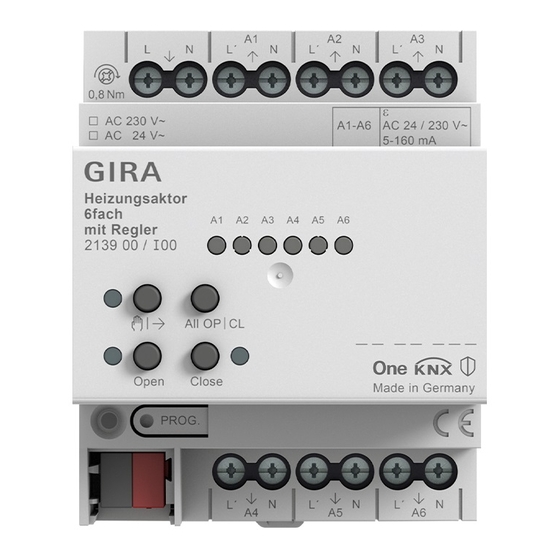 Gira KNX 2139 00 Manuals