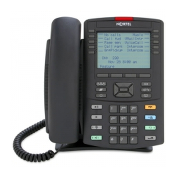 Nortel 1230 Quick Reference Card