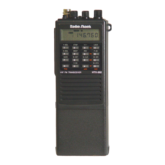 Radio Shack HTX-202 Owner's Manual