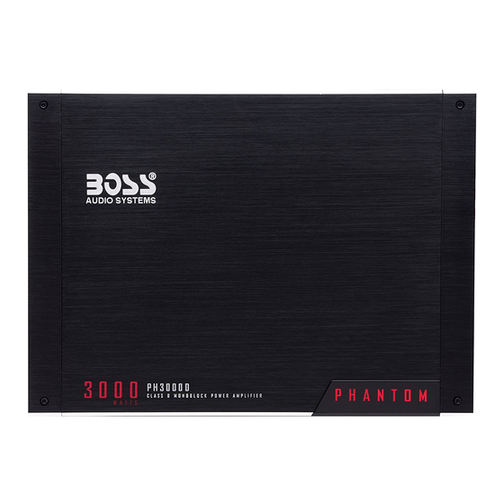 Boss Audio Systems PH3000D Manuals