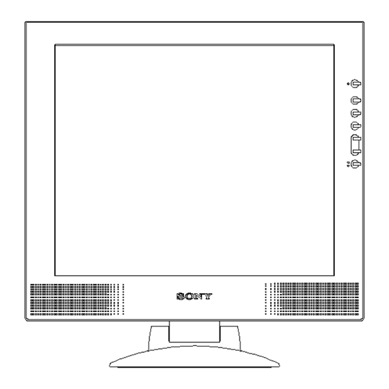 Sony SDM-M51D Service Manual