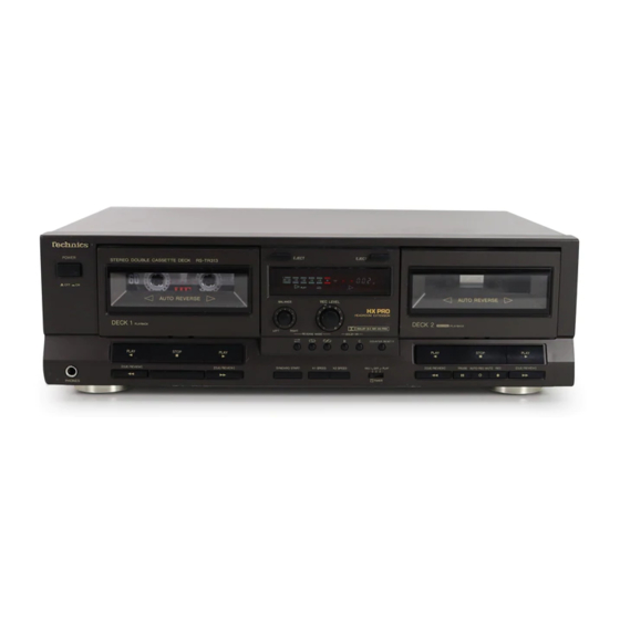 Technics RS-TR313 Manuals