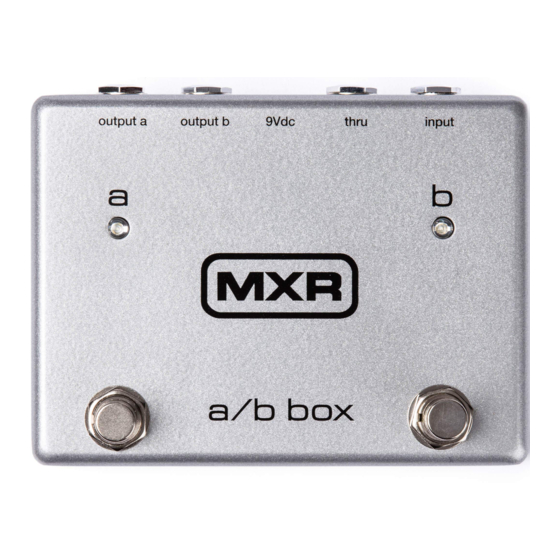 mxr M196 User Manual