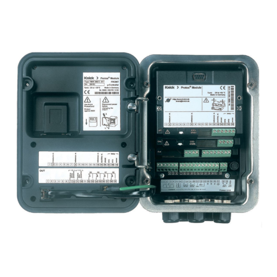 Knick Protos 3400(X) User Manual