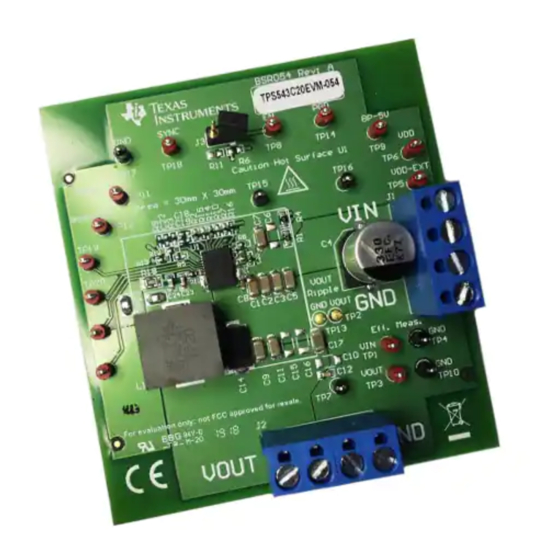 Texas Instruments TPS543C20EVM-054 User Manual