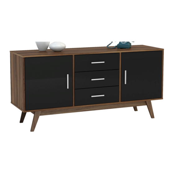 Birlea Shard 2 Door 3 Drawer Sideboard Assembly Instructions Manual