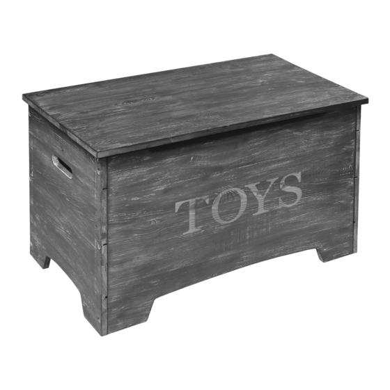 Badger Basket Rustic Toy Box Assembly And Use Instructions