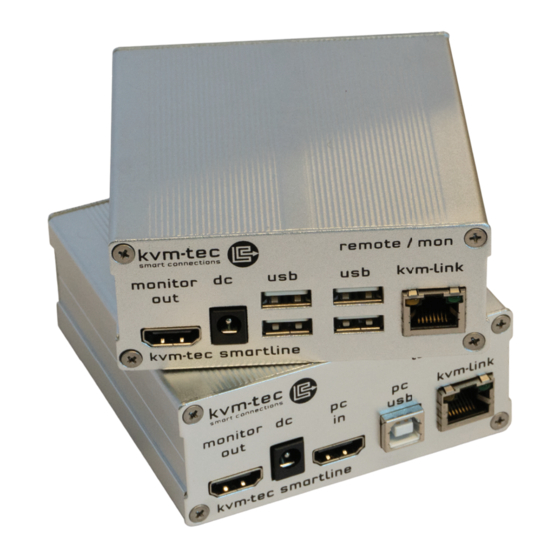 KVM-TEC SmartLINE SVX Quick Instruction