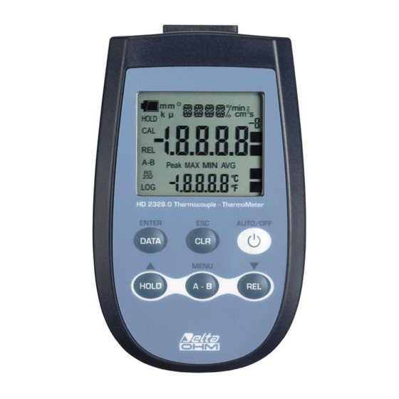 Delta OHM HD2328 Manual
