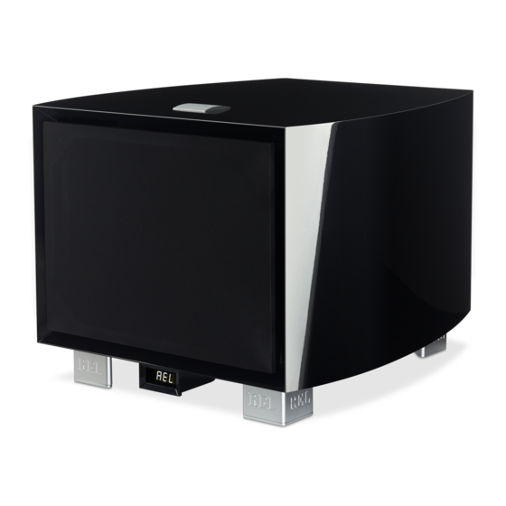 REL Acoustics G1 Mk II Operating Instructions Manual