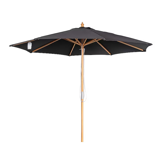 Island Umbrella CENOTE Assembly Instructions Manual