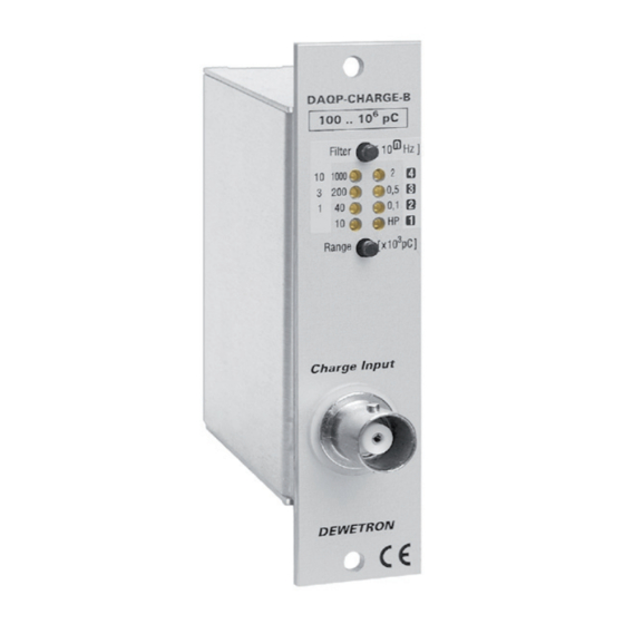 Dewetron DAQP-CHARGE-B Series Technical Reference Manual