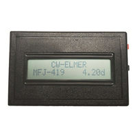 MFJ CW-Elmer MFJ-419 Instruction Manual