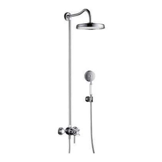 Hans Grohe AXOR Montreux 16570 1 Series Installation/User Instructions/Warranty