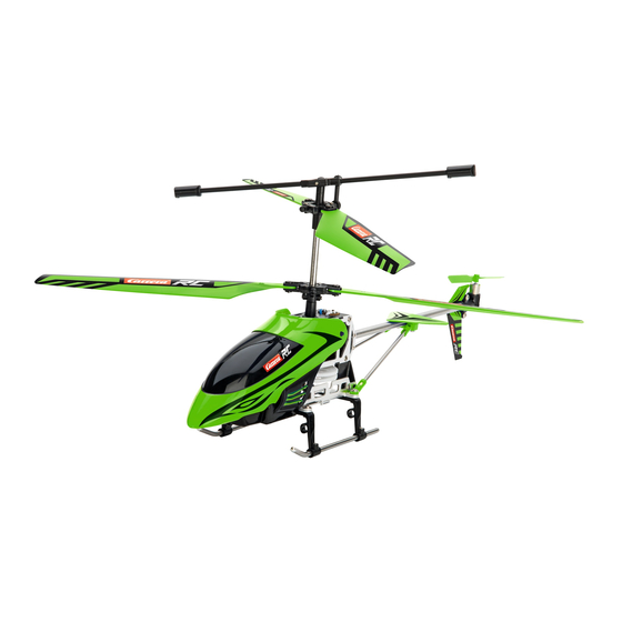 Carrera RC Glow Storm 2.0 Assembly And Operating Instructions Manual